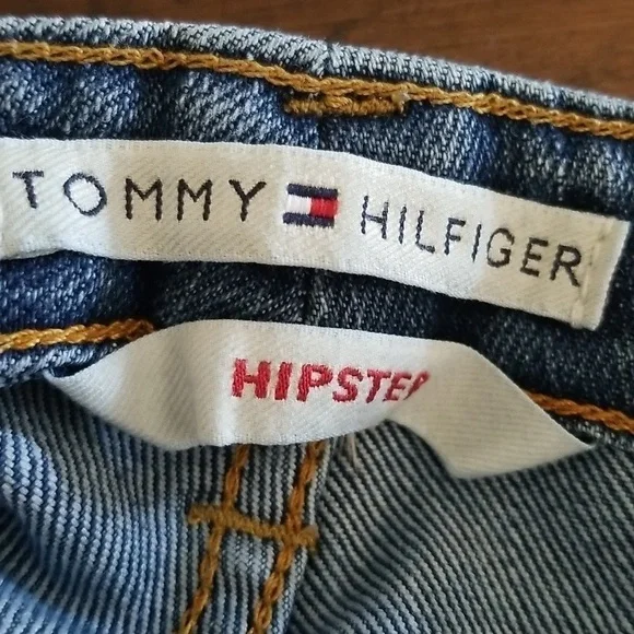 Tommy Hilfiger Hipster Jeans Womens Size 8 Oversized Vintage Jeans Medium Wash - Picture 6 of 9
